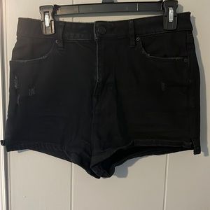 BDG black denim shorts. Size 28